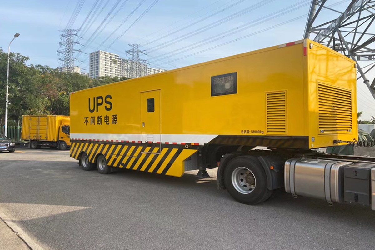 余杭发电机租赁施工现场